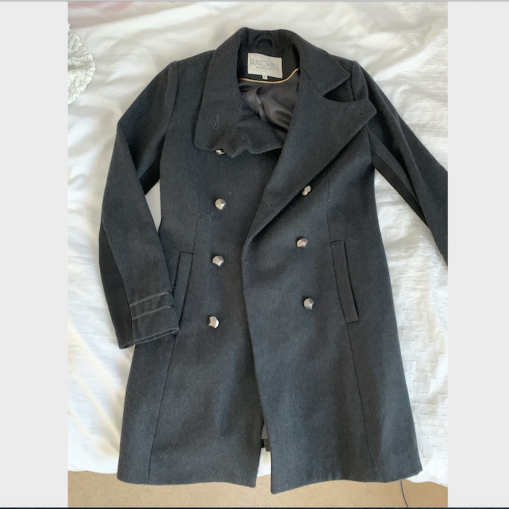 Rachel Roy Double-Breasted Military Coat